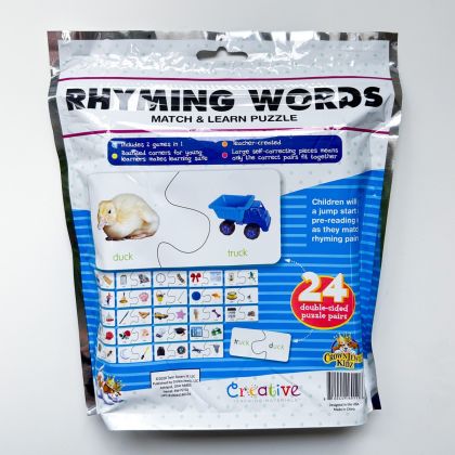 Rhyming Words Match & Learn Puzzle 