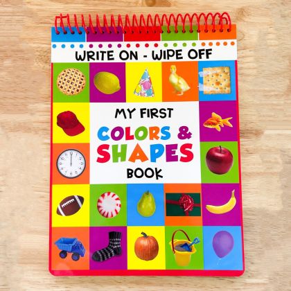 My First Color & Shapes Write On Wipe Off Workbook 
