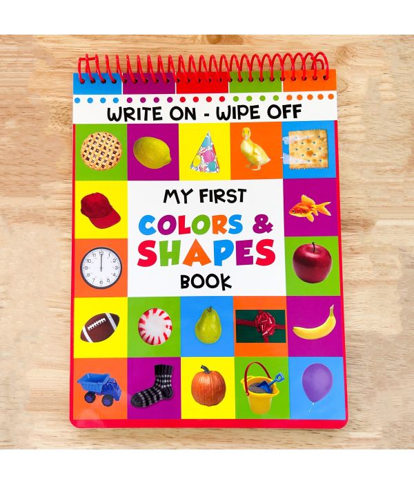 My First Color & Shapes Write On Wipe Off Workbook 